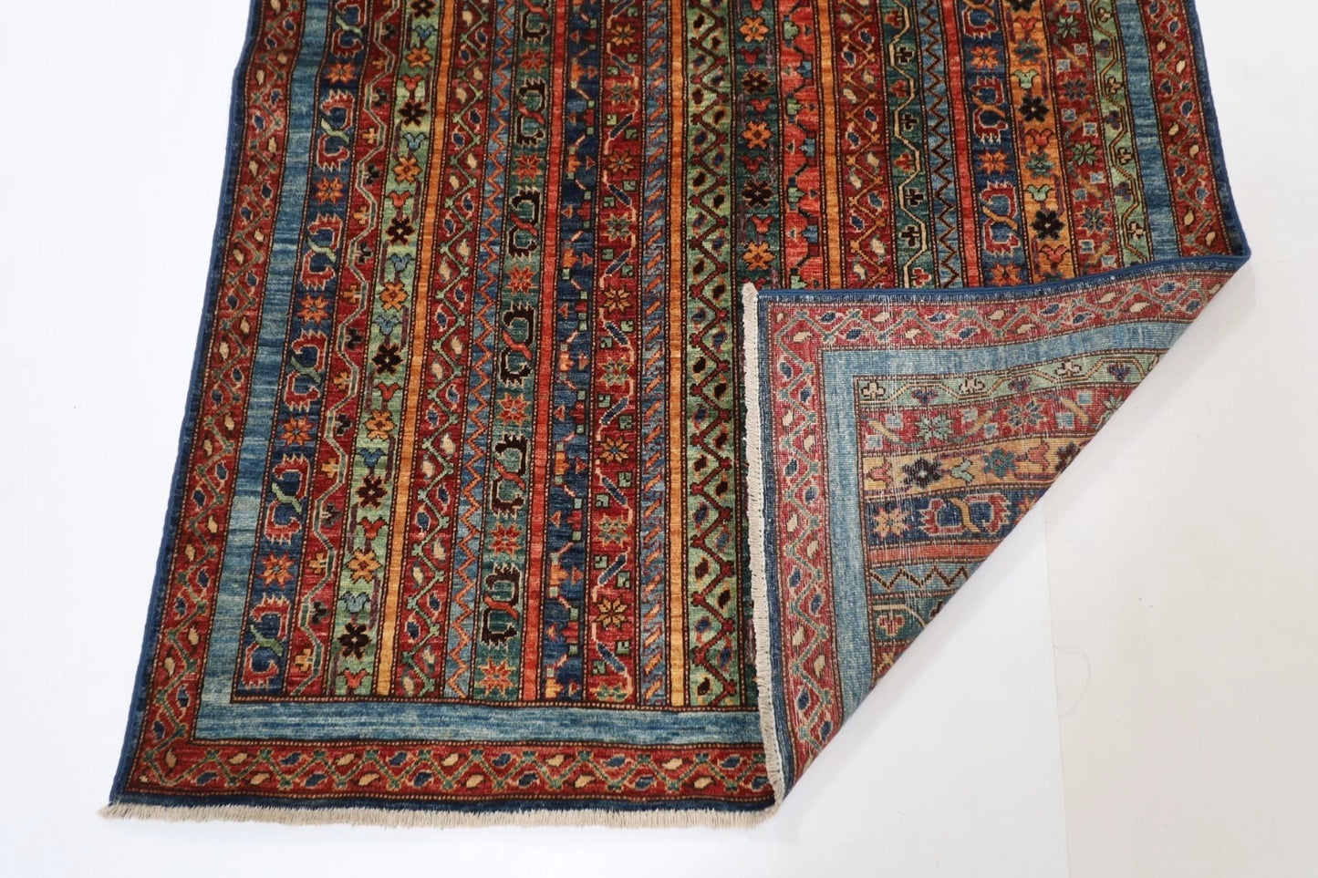 124 x 179 cm | Afghan Tribal Hand Knotted Veg Dye Wool carpet
