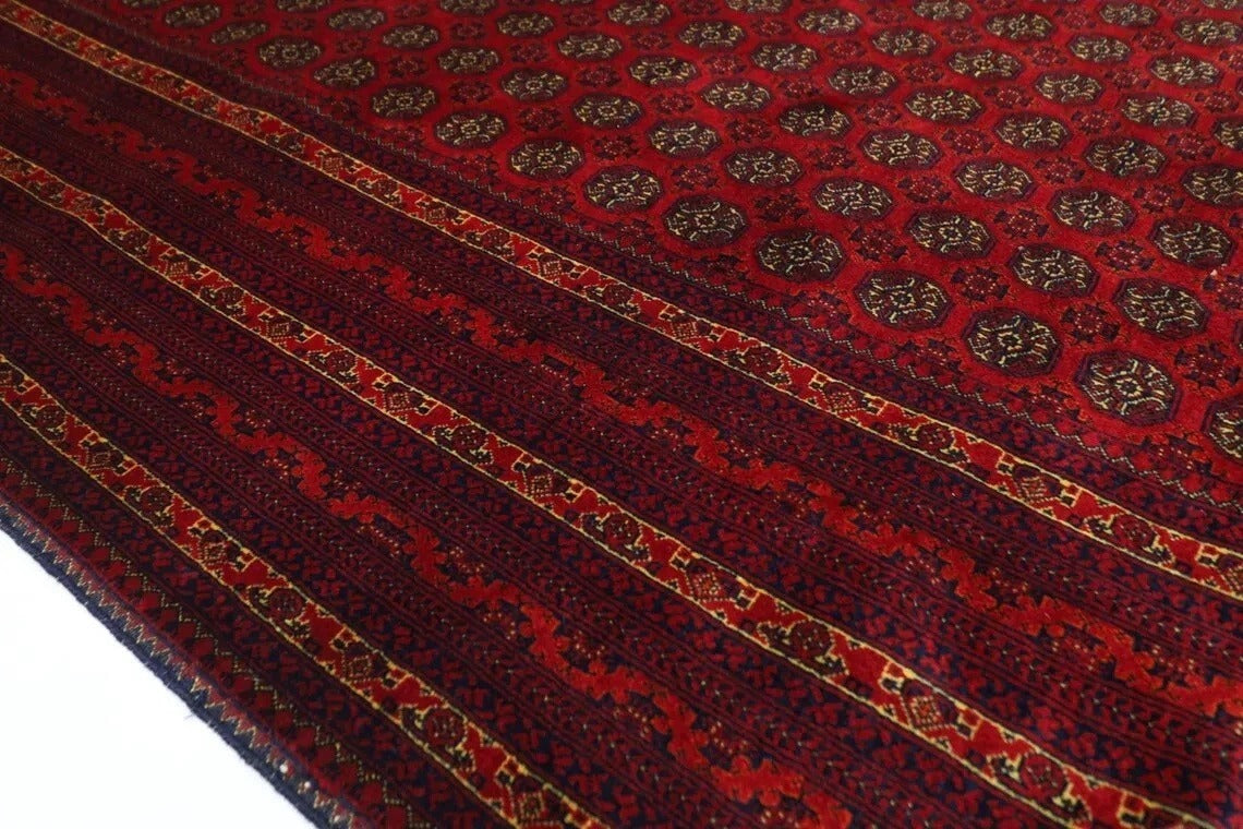 202 x 299 cm | Fine Mori Bokhara Afghan Tribal Hand Knotted Carpet