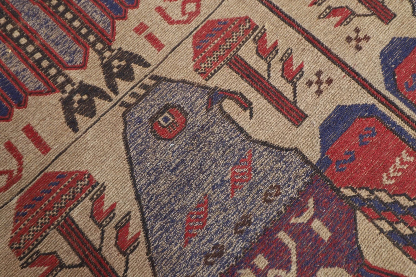 187 x 284 cm | Barjesta Flat Weaved Afghan Tribal Hand Knotted Wool Carpet kilim