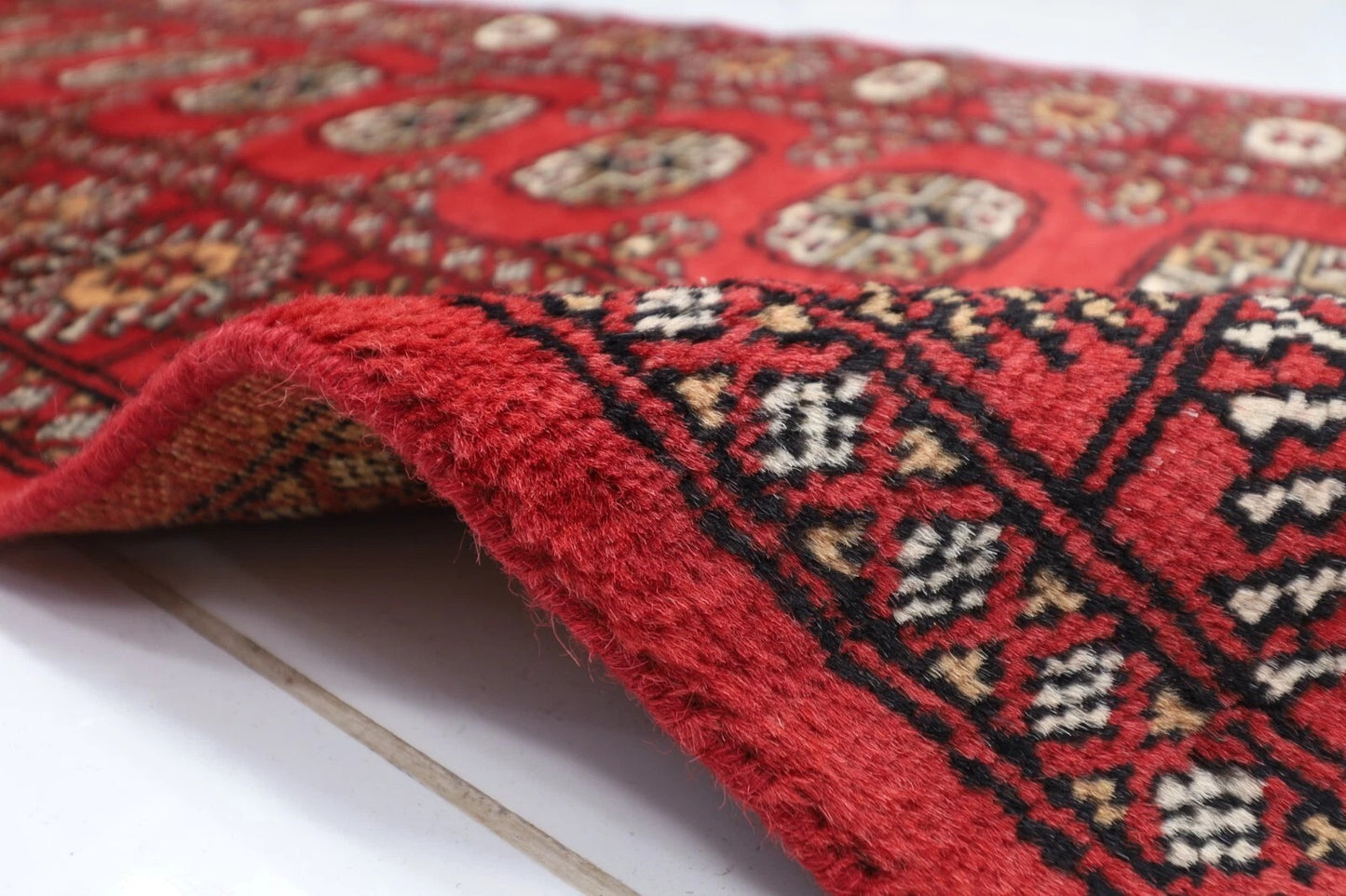 65 x 192 cm | Bokhara Afghan Tribal Hand Knotted Wool Runner