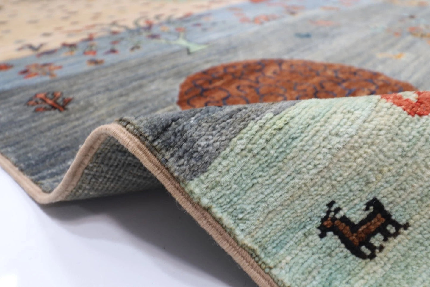 272 x 357 cm | Landscape Afghan Tribal Hand Knotted Carpet