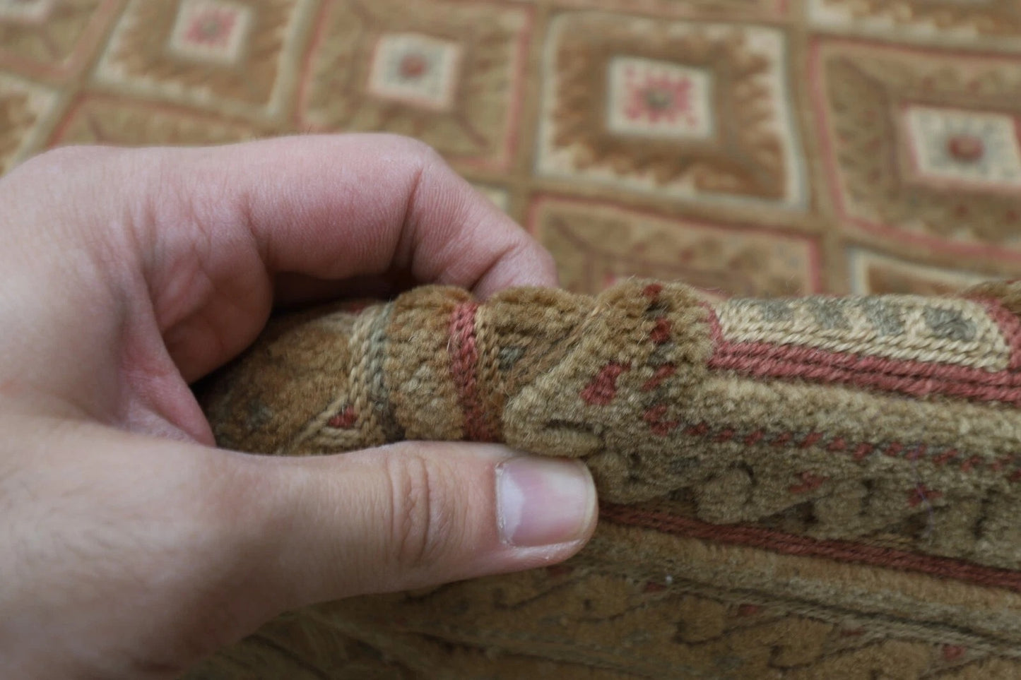 140 x 176 cm | Accent Afghan Tribal Hand Knotted Veg Dye Wool Carpet
