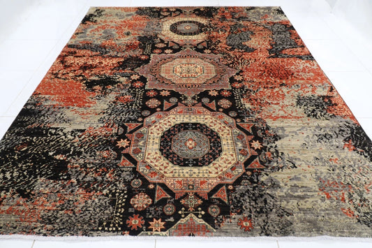 250 x 298 cm | Mamluk Afghan Tribal Hand Knotted Carpet