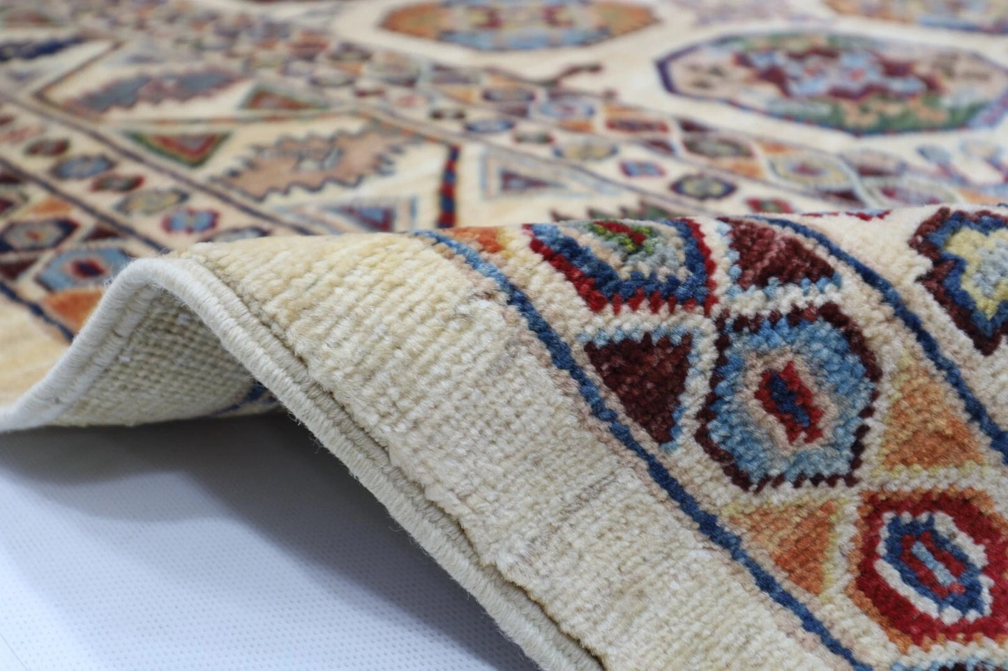 245 x 296 cm | Ersari Afghan Tribal Hand Knotted Carpet