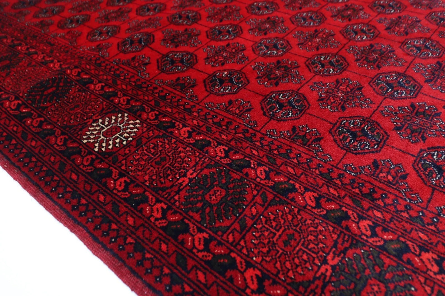 146 x 193 cm | Kerman Afghan Tribal Hand Knotted Veg Dye Wool Carpet