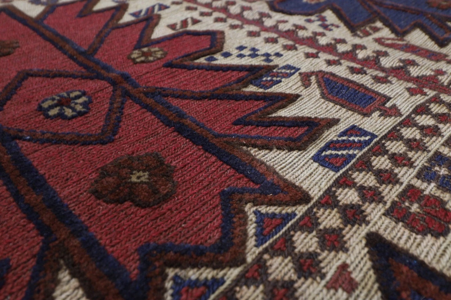 188 x 266 cm | Barjesta Flat Weaved Afghan Tribal Hand Knotted Wool Carpet kilim