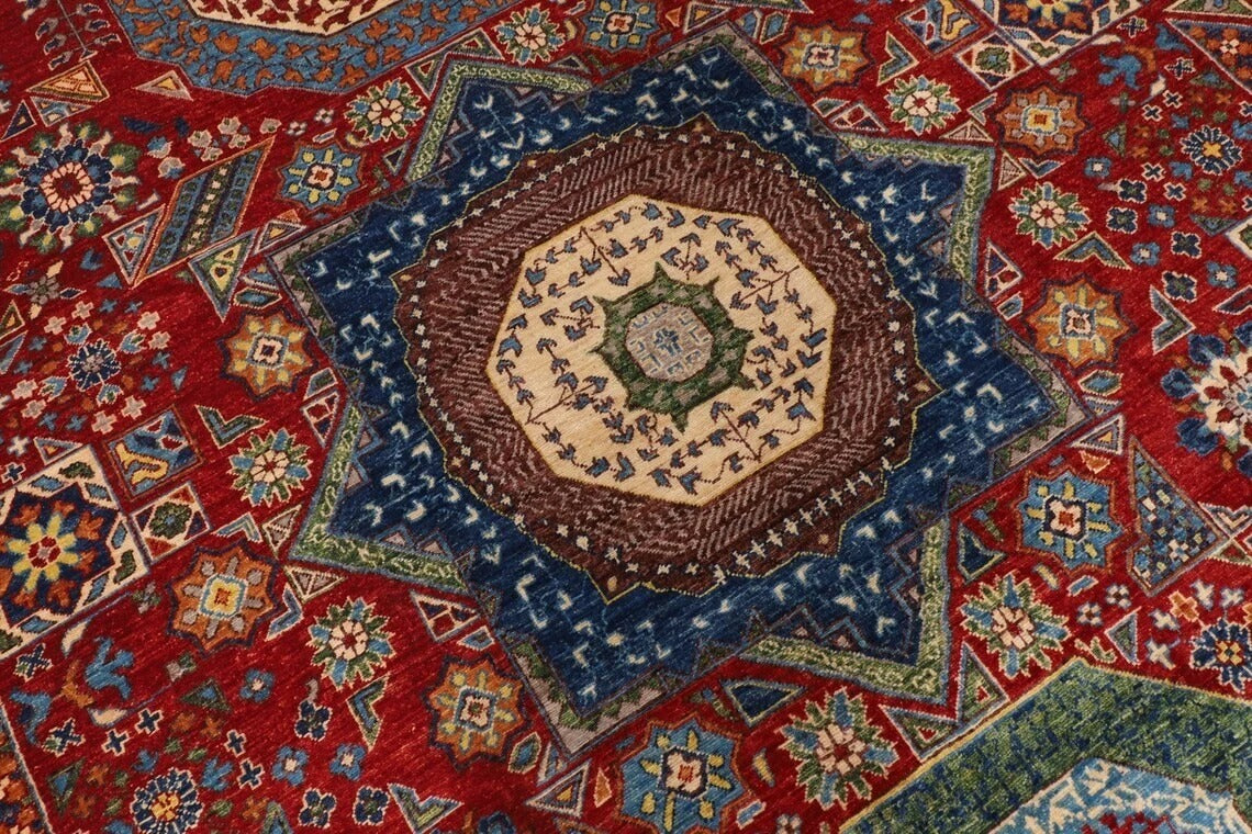 250 x 310 cm | Mamluk Afghan Tribal Hand Knotted Carpet