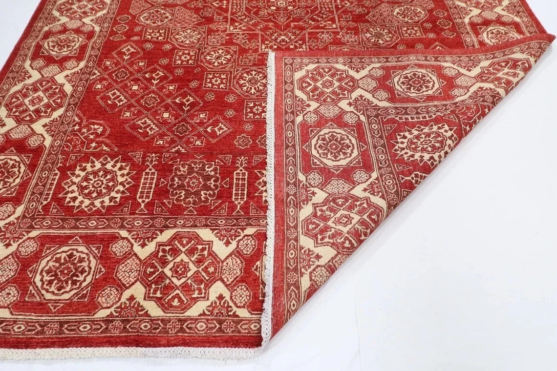 272 x 370 cm | Heriz Afghan Tribal Hand Knotted Carpet
