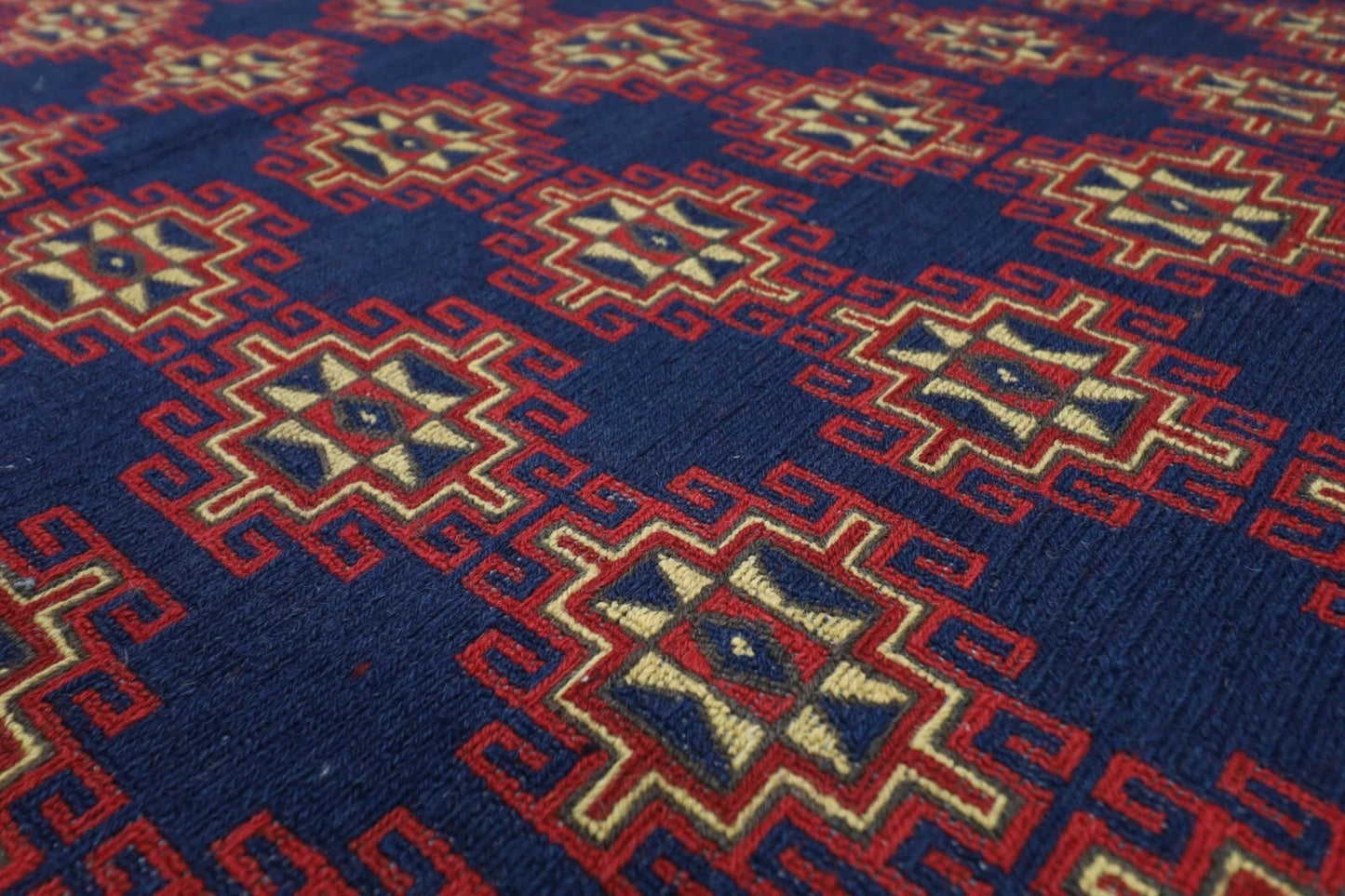 222 x 244 cm | Sumak Flat Weave Afghan Tribal Hand Knotted Veg Dye Wool Carpet