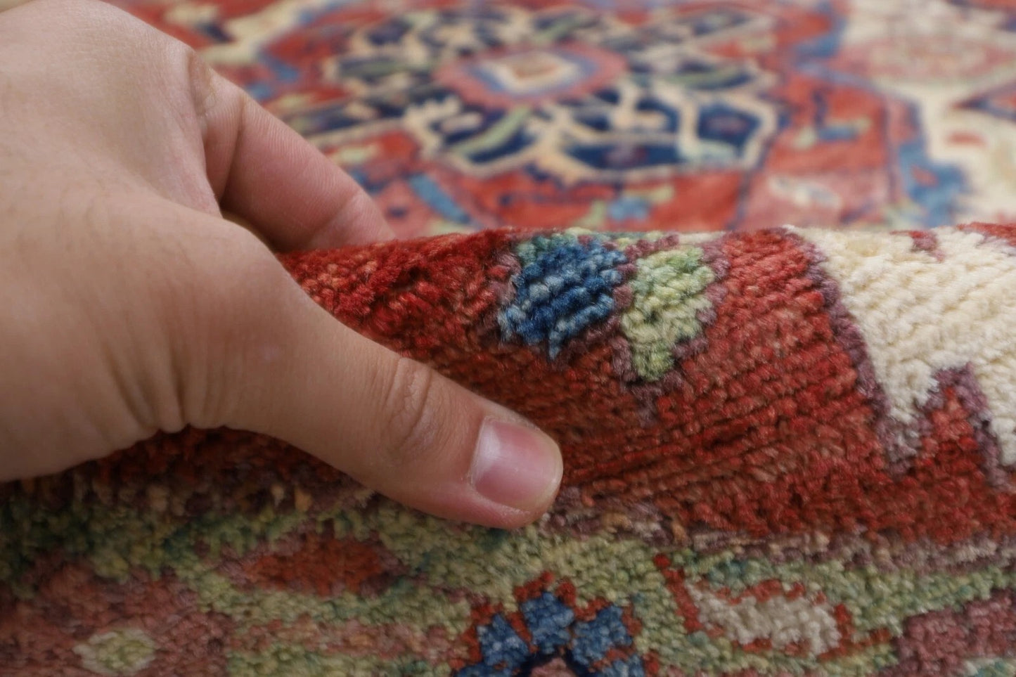 247 x 250 cm | Medallion Afghan Tribal Hand Knotted Wool Carpet