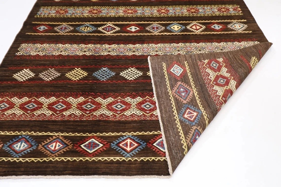 242 x 290 cm | Gabbeh Afghan Tribal Hand Knotted Carpet