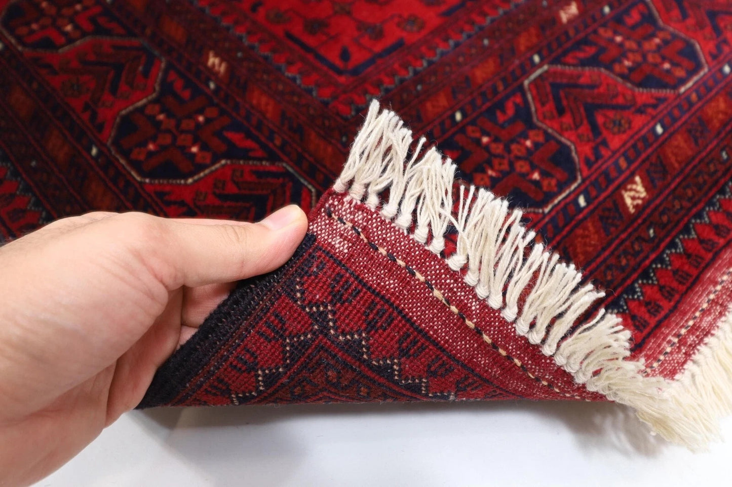 128 x 200 cm | Belgic Afghan Tribal Hand Knotted Veg Dye Wool carpet