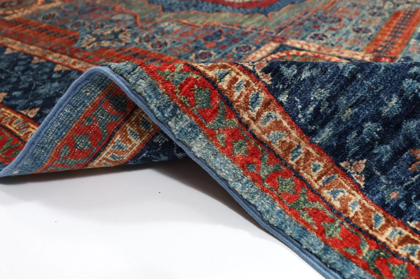 160 x 200 cm | Mamluk Afghan Tribal Hand Knotted Veg Dye Wool Carpet