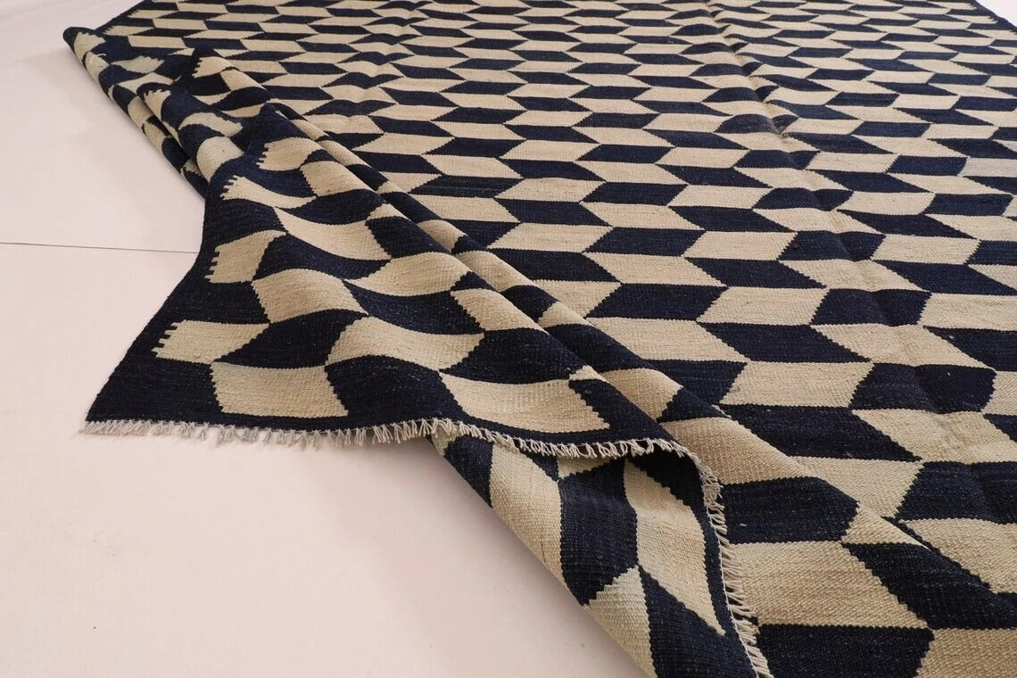 252 x 295 cm | Flat Weaved Afghan Tribal Hand Knotted Kilim