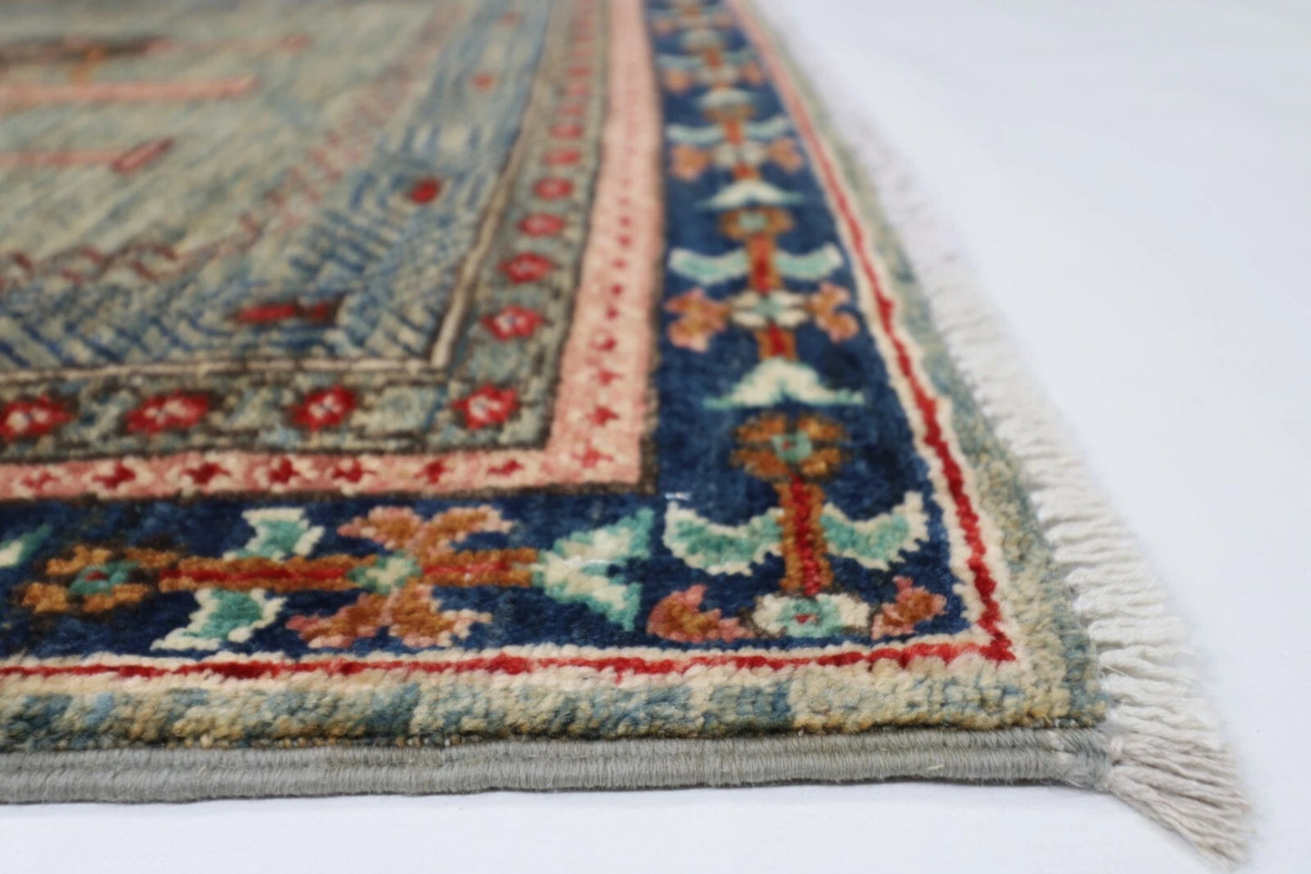 149 x 201 cm | Trees Afghan Tribal Hand Knotted Veg Dye Wool carpet