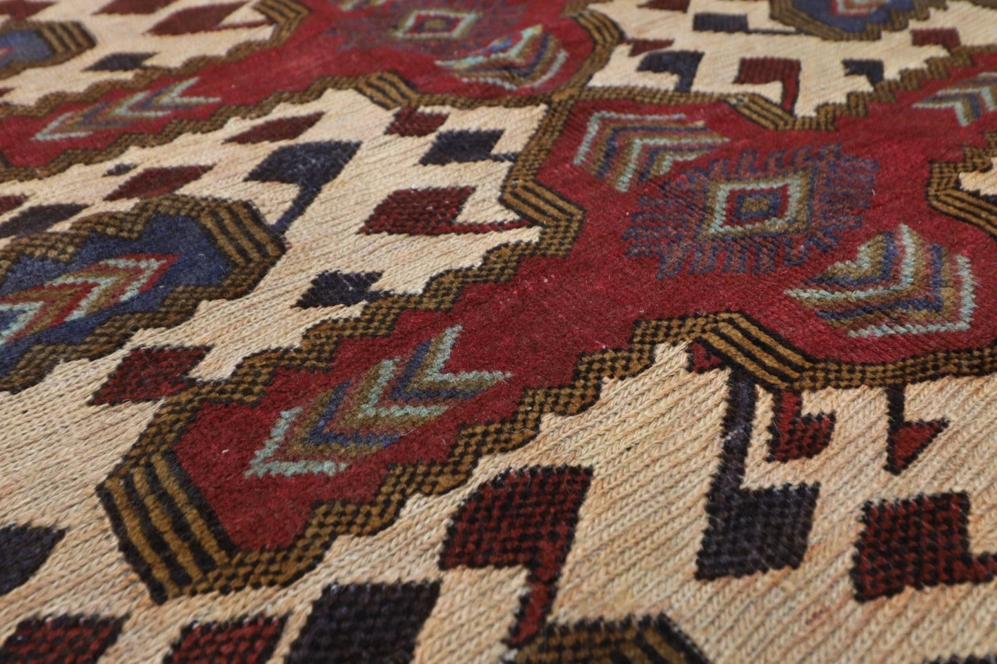 174 x 260 cm | Barjesta Flat Weaved Afghan Tribal Hand Knotted Wool Carpet kilim
