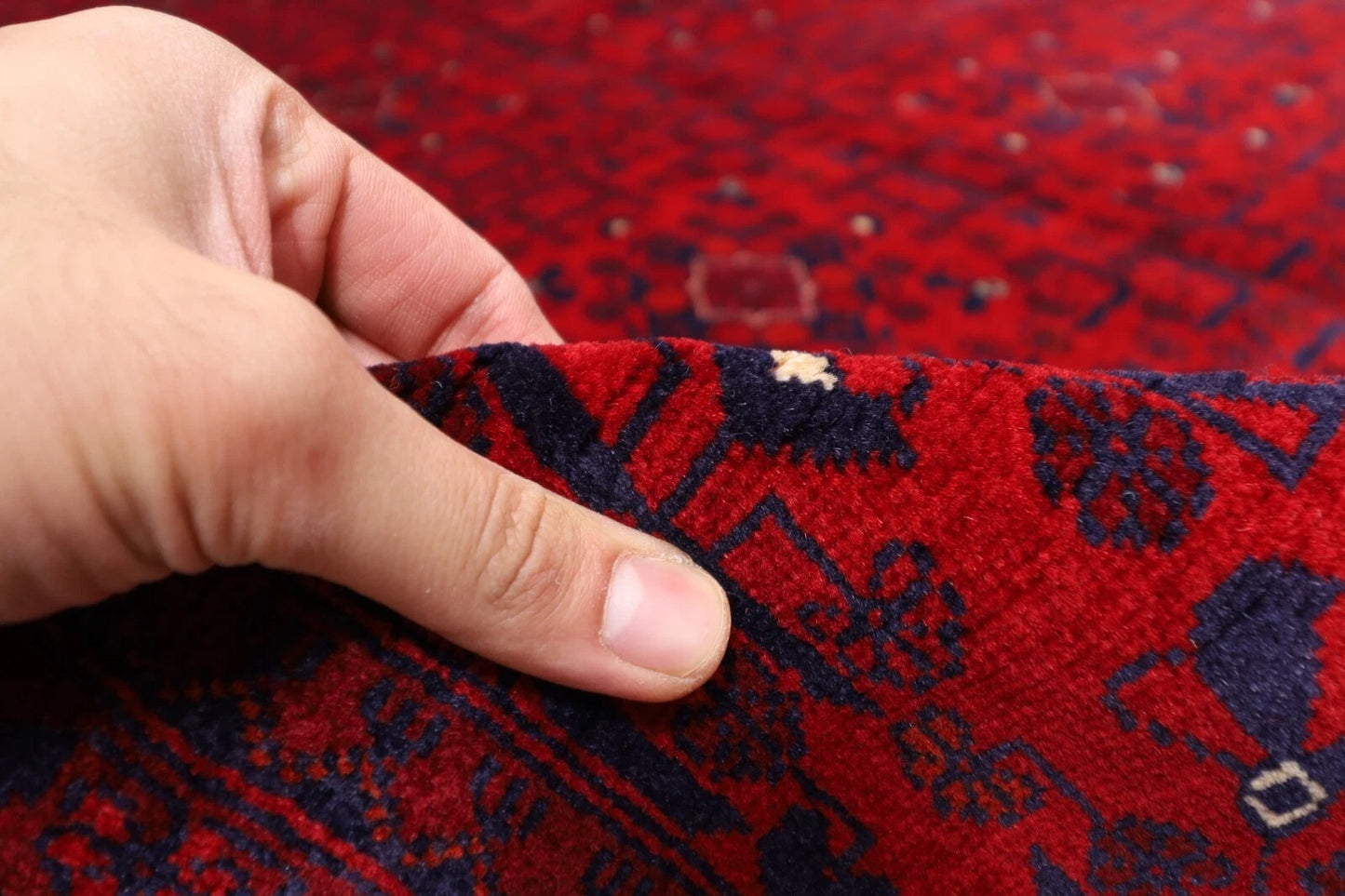 200 x 290 cm | Belgic Afghan Tribal Hand Knotted Carpet