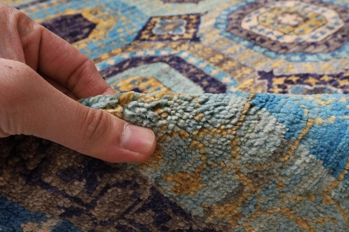195 x 310 cm | Mamluk Afghan Tribal Hand Knotted Carpet