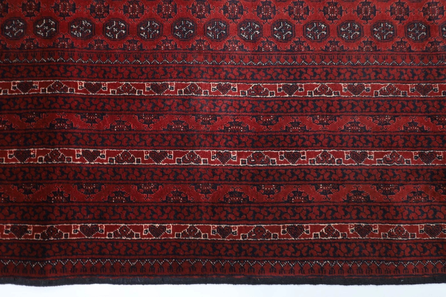 194 x 298 cm | Bokhara Afghan Tribal Hand Knotted Carpet