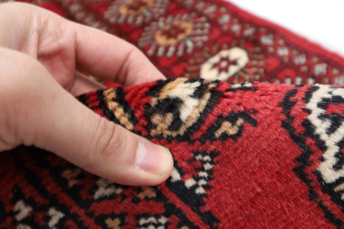 65 x 192 cm | Bokhara Afghan Tribal Hand Knotted Wool Runner