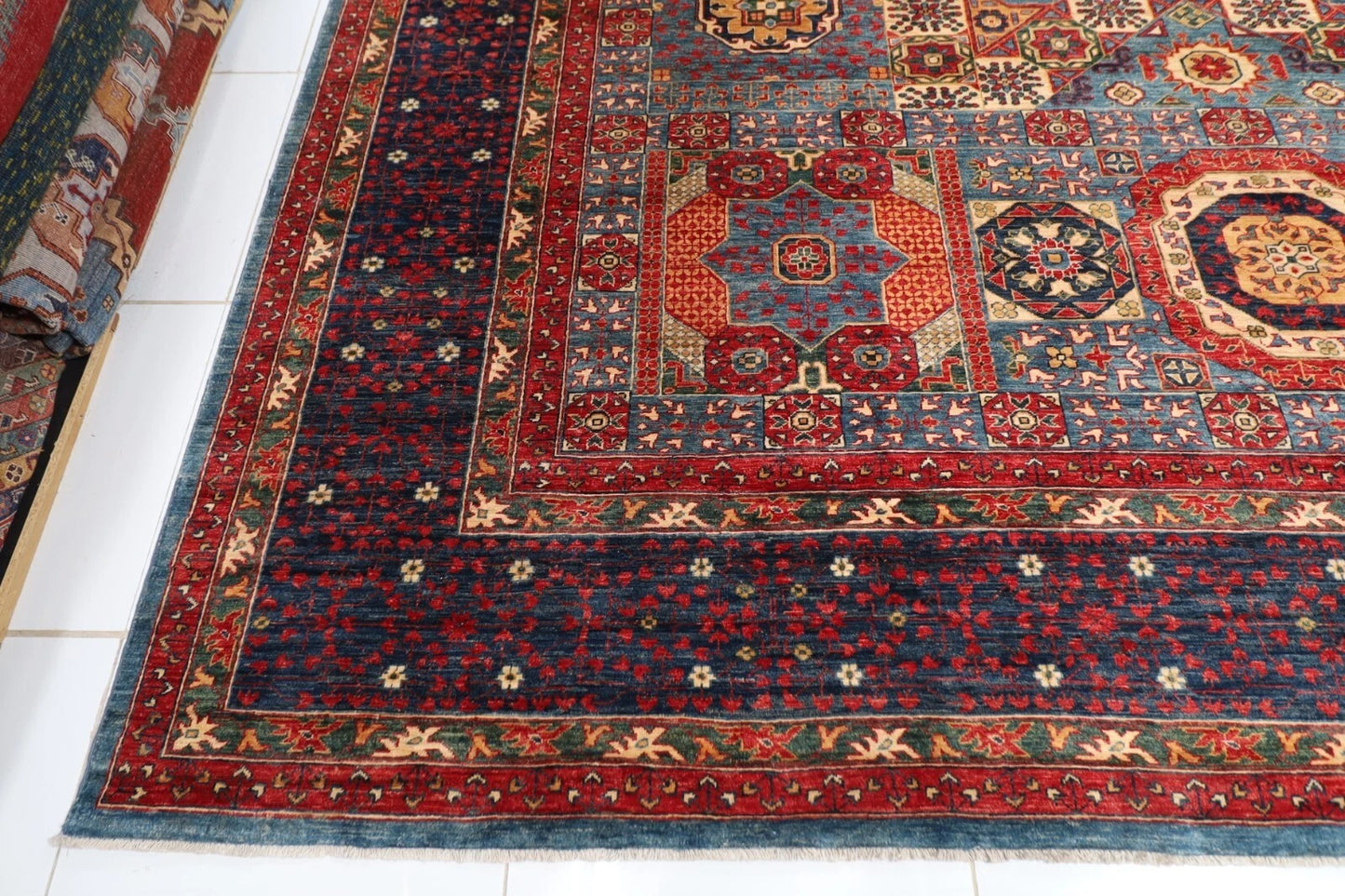 374 x 543 cm | Mamluk Afghan Tribal Hand Knotted Carpet