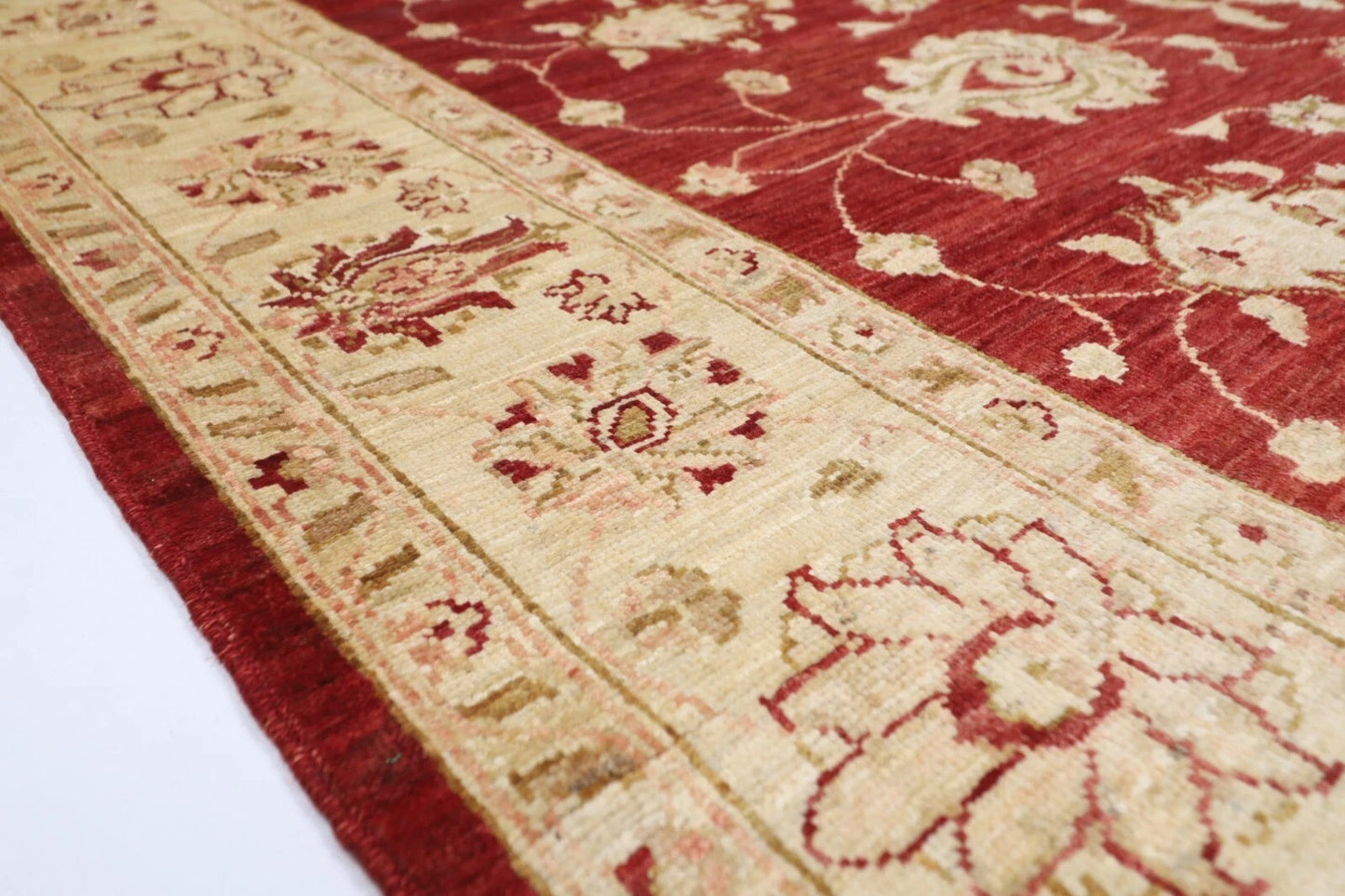 177 x 223 cm | Chobi Afghan Tribal Hand Knotted Veg Dye Wool Carpet