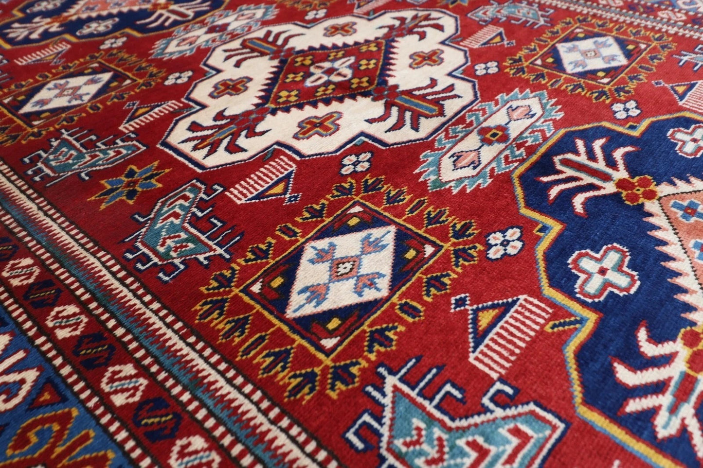 127 x 173 cm | Shirvan Afghan Tribal Hand Knotted Veg Dye Wool carpet