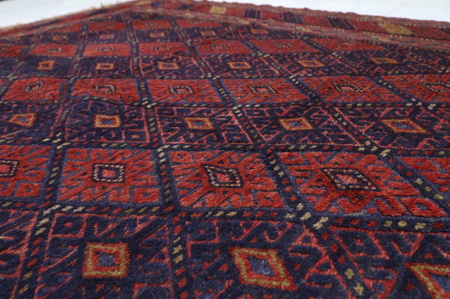 195 x 282 cm | Barjesta Red Flat Weaved Afghan Tribal Hand Knotted Carpet Kilim
