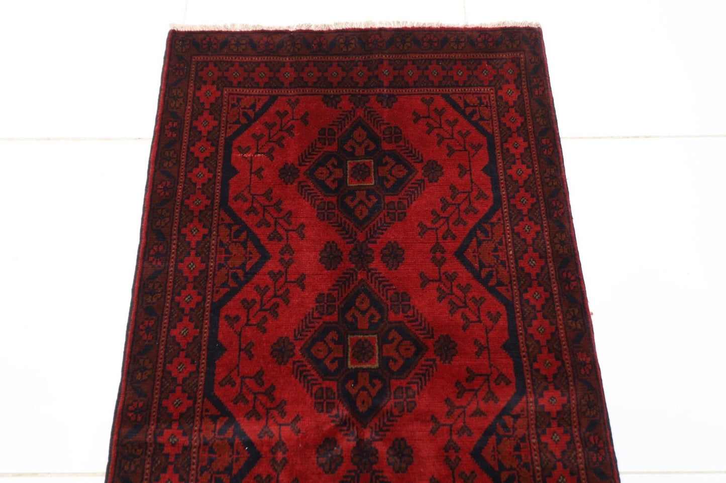80 x 190 cm | Khal Mohammadi Afghan Tribal Hand Knotted Wool Runner