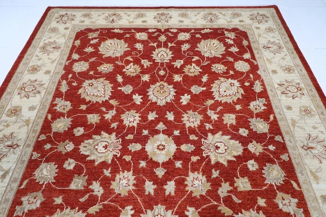 206 x 290 cm | Oriental Afghan Tribal Hand Knotted Carpet
