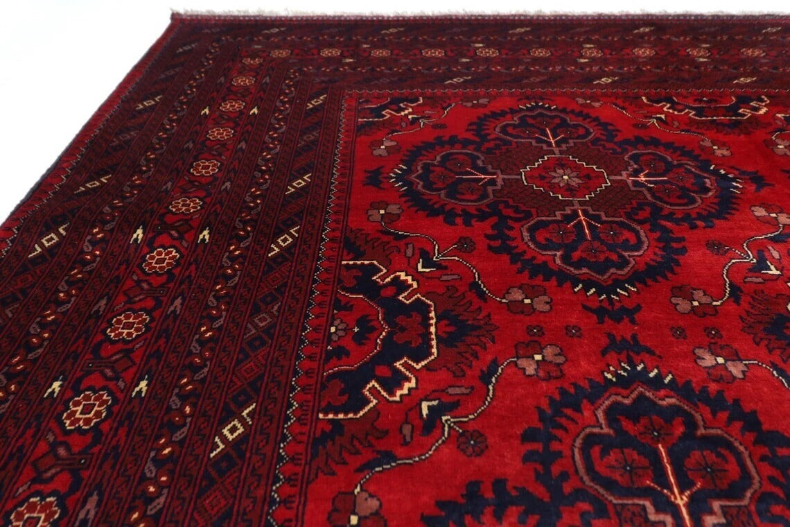 202 x 312 cm | Belgic Afghan Tribal Hand Knotted Carpet
