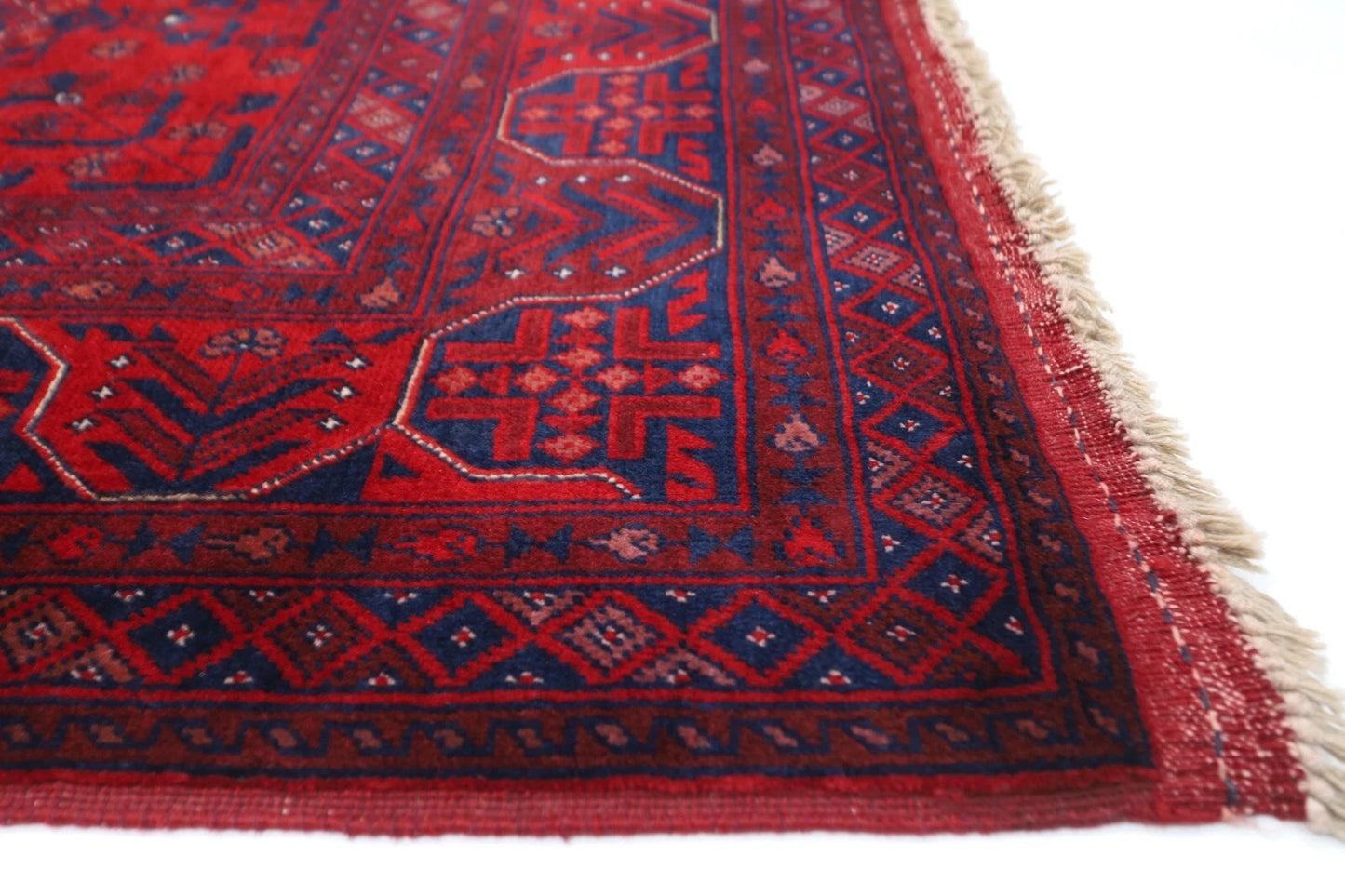 153 x 200 cm | Belgic Tribal Hand Knotted Veg Dye Wool Carpet