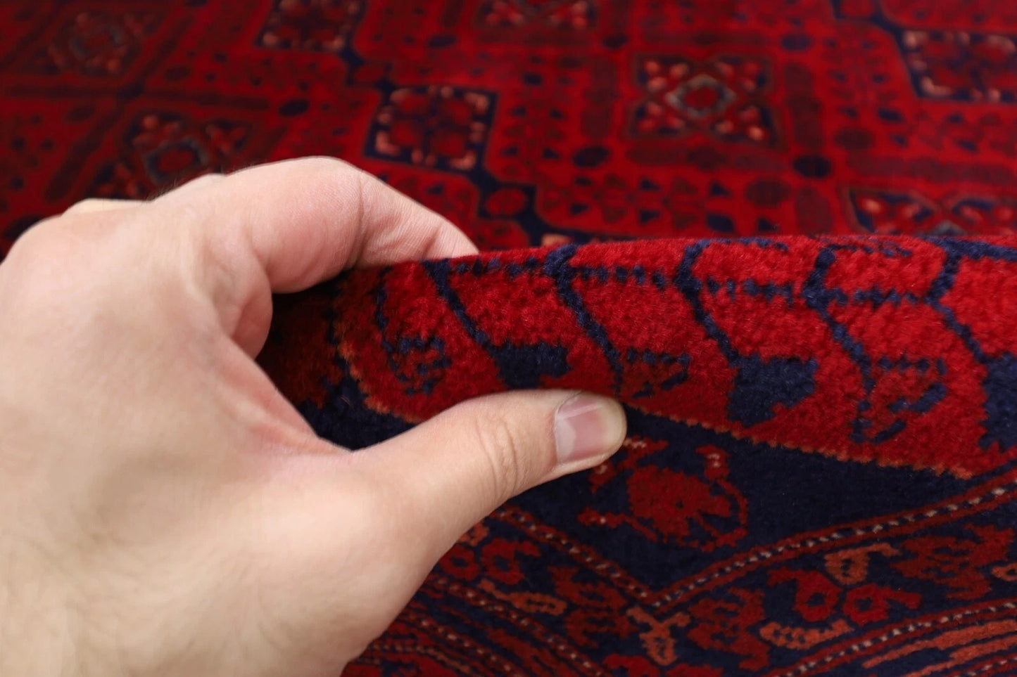 155 x 200 cm | Belgic Tribal Hand Knotted Wool Carpet
