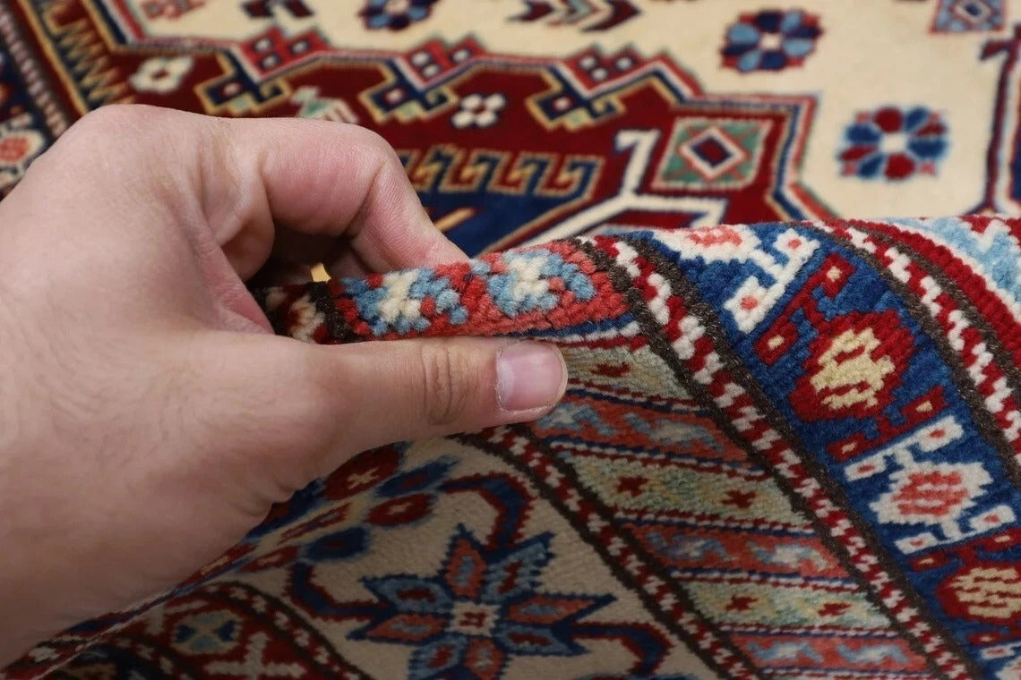 152 x 223 cm | Shirvan Tribal Hand Knotted Veg Dye Wool Carpet