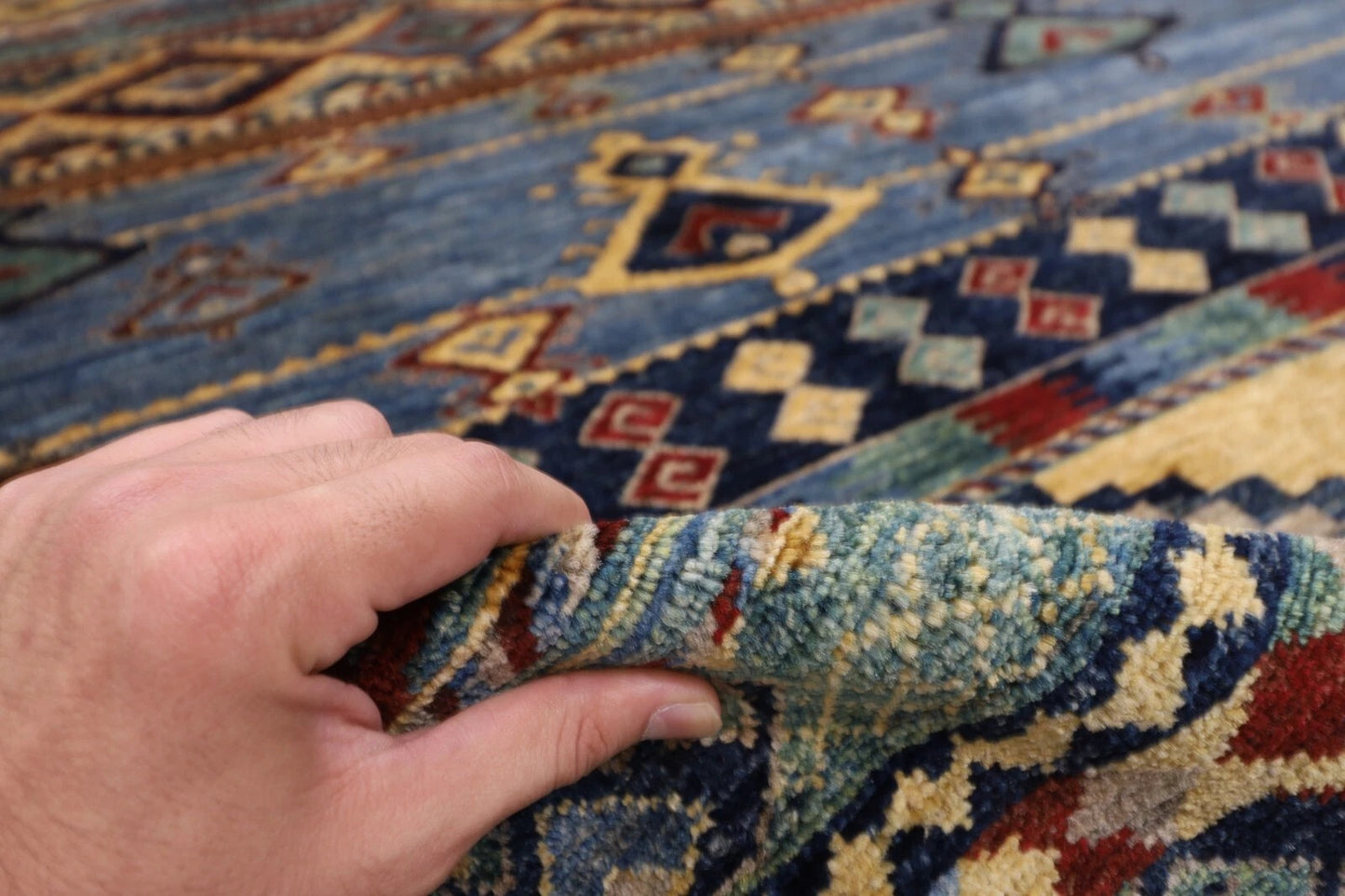 187 x 268 cm | Gabbeh Afghan Tribal Hand Knotted Veg Dye Wool carpet