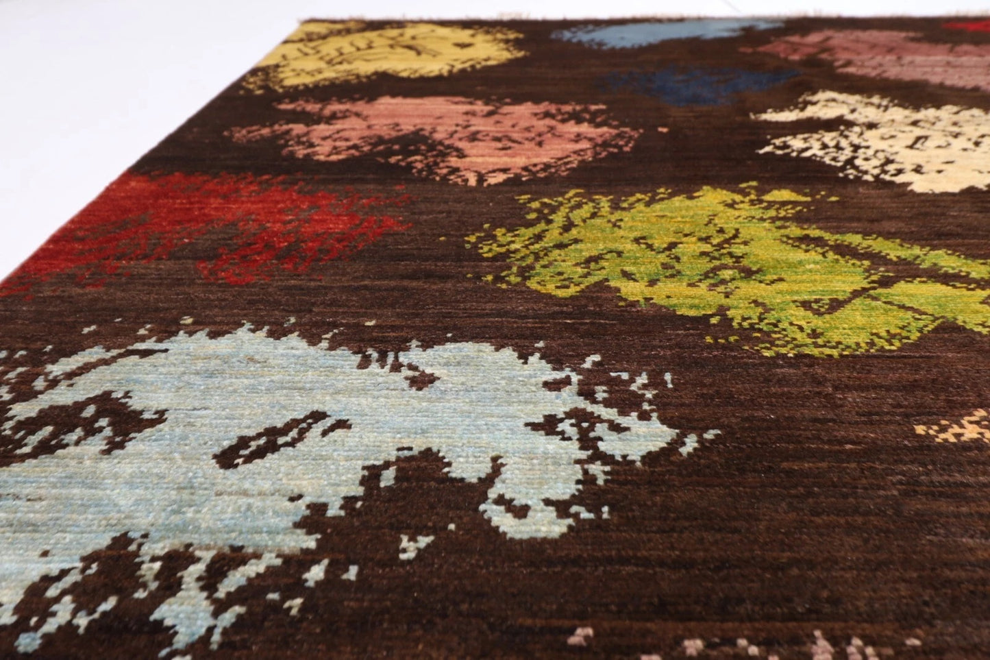 248 x 306 cm | Abstract Afghan Tribal Hand Knotted Carpet
