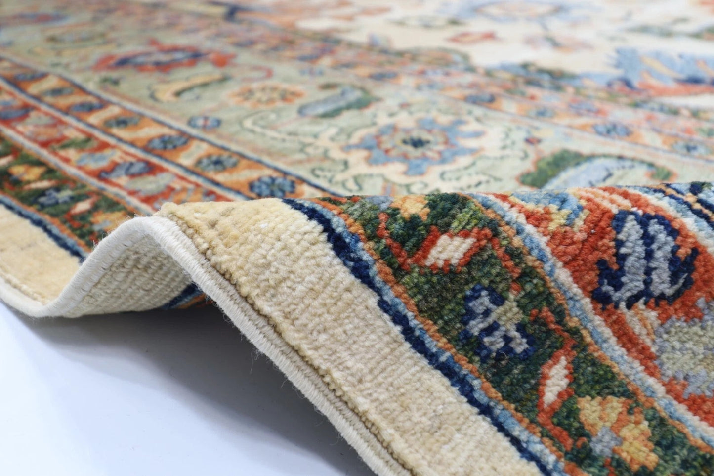 305 x 408 cm | Aryana Beige Afghan Hand Knotted Carpet