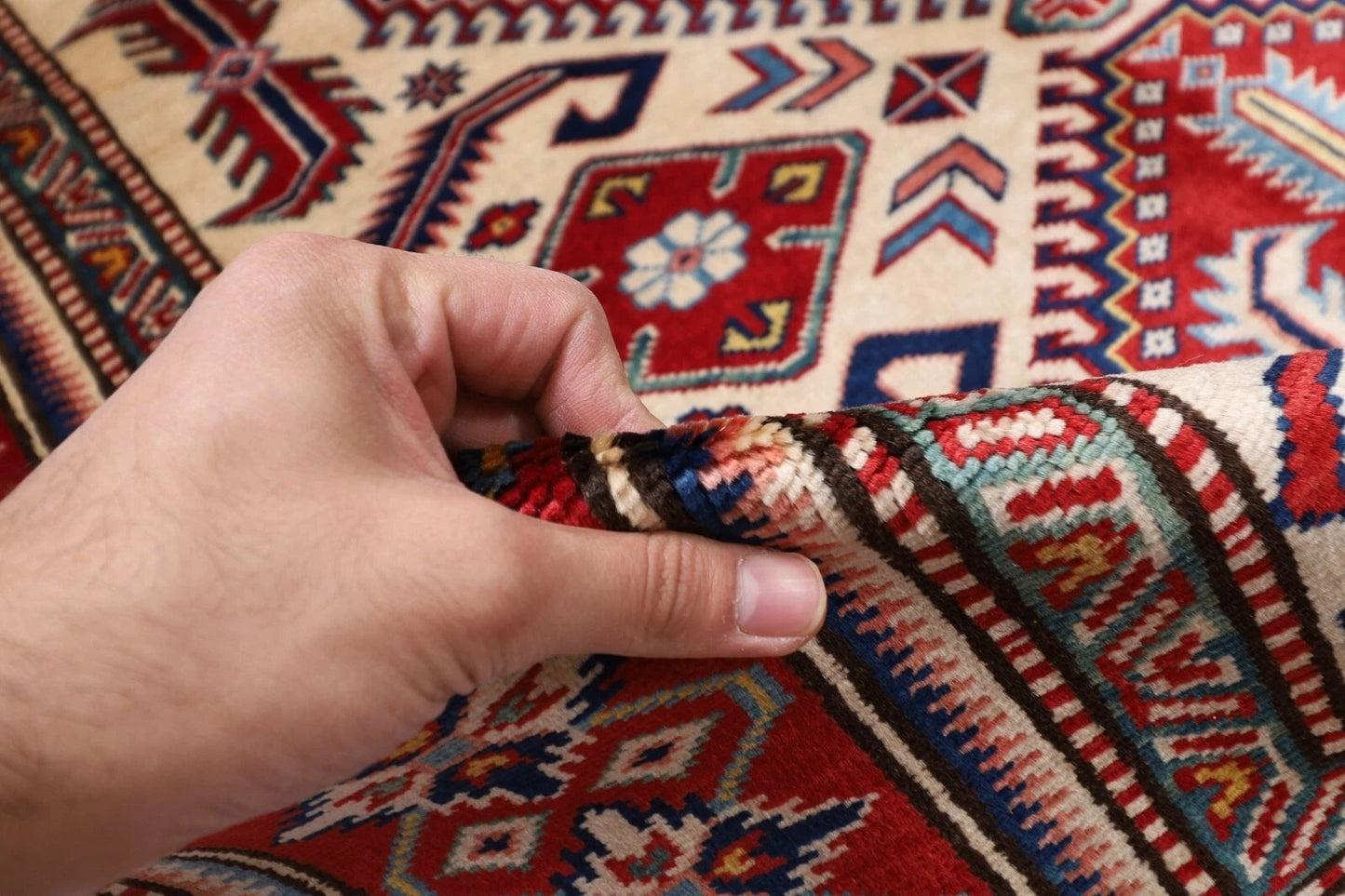 132 x 183 cm | Shirvan Afghan Tribal Hand Knotted Veg Dye Wool carpet