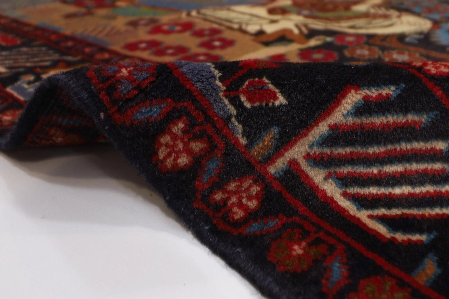 122 x 207 cm | Baluch Afghan Tribal Hand Knotted Veg Dye Wool carpet