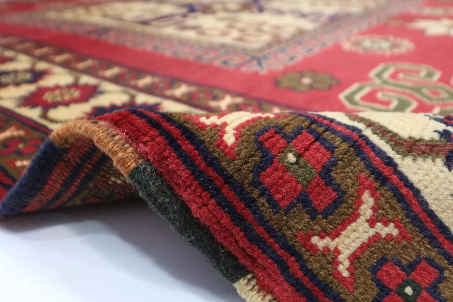 156 x 195 cm | Tribal Hand Knotted Veg Dye Wool Carpet