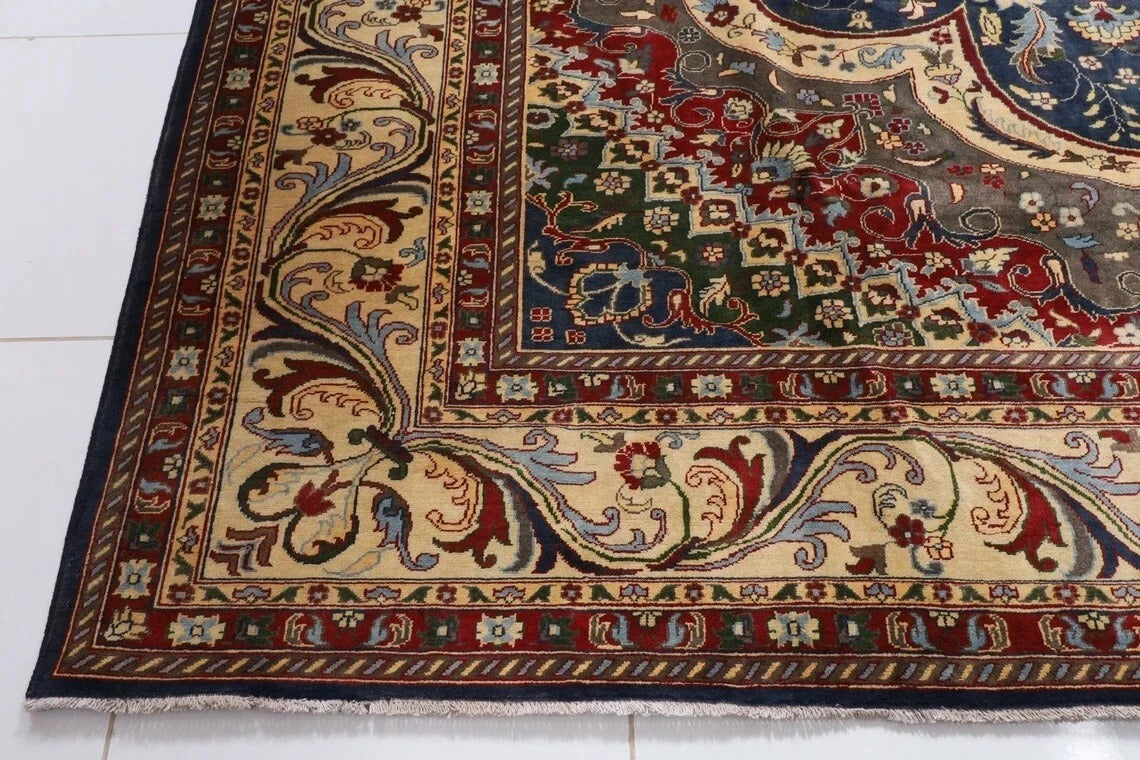 301 x 390 cm | Heriz Afghan Tribal Hand Knotted Carpet