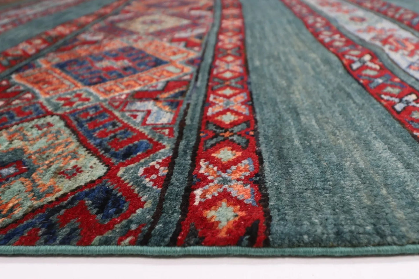 169 x 253 cm | Khorjun Afghan Tribal Hand Knotted Veg Dye Wool Carpet