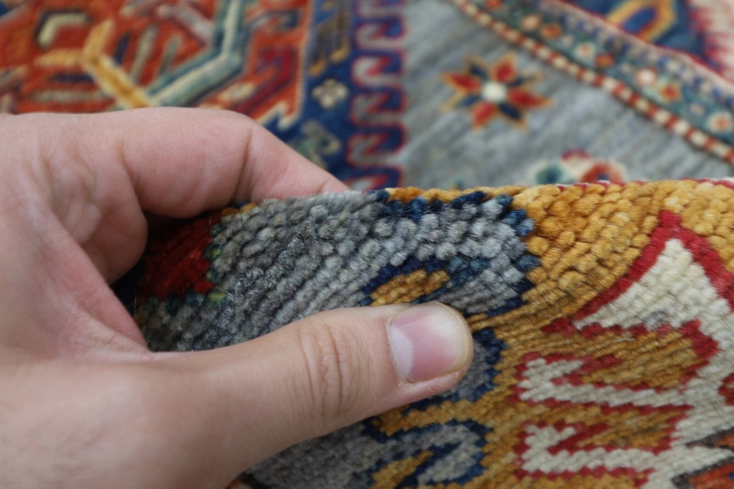 78 x 230 cm | Kazak Afghan Tribal Hand Knotted Wool Runner