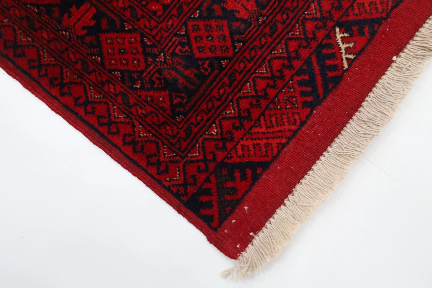200 x 298 cm | Bokhara Afghan Tribal Hand Knotted Carpet