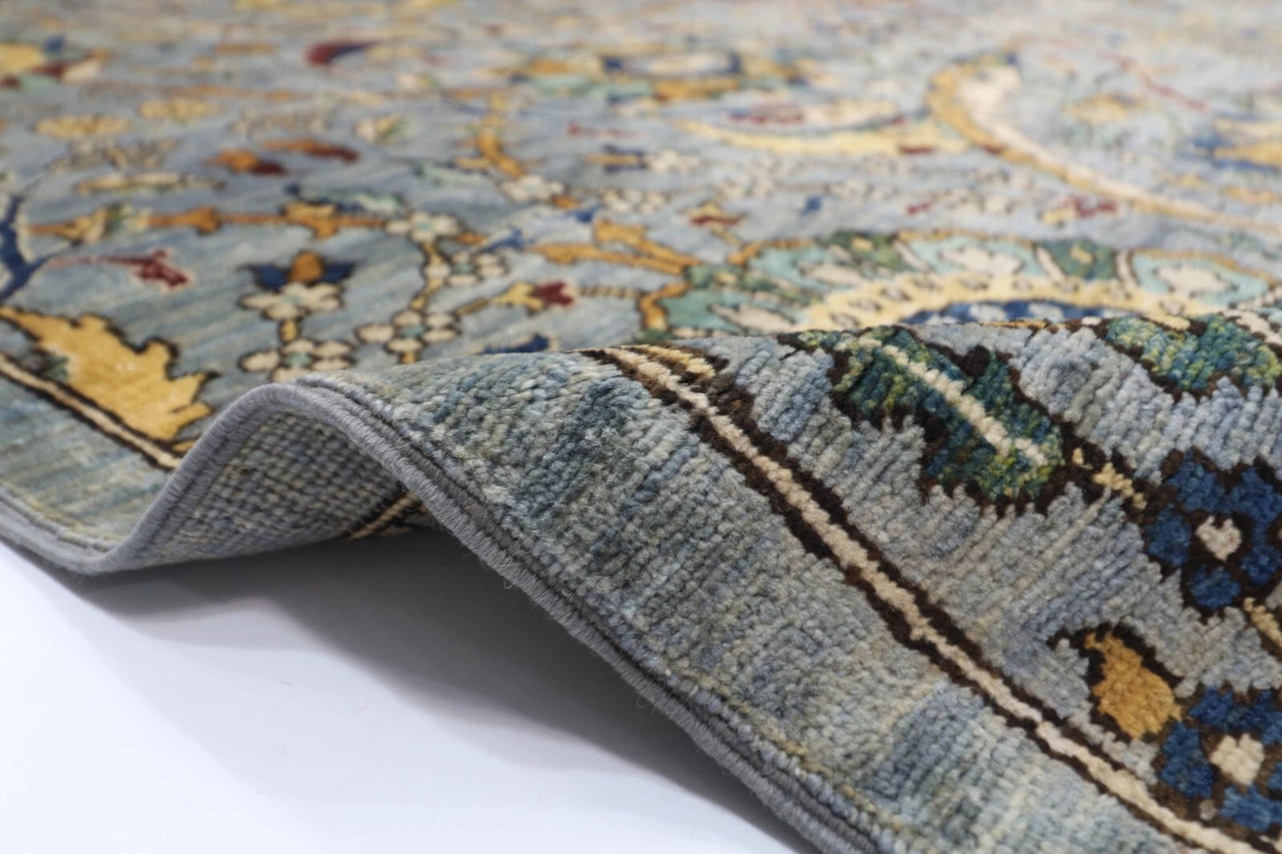 270 x 367 cm | Sickle Leaf Afghan Tribal Hand Knotted Carpet
