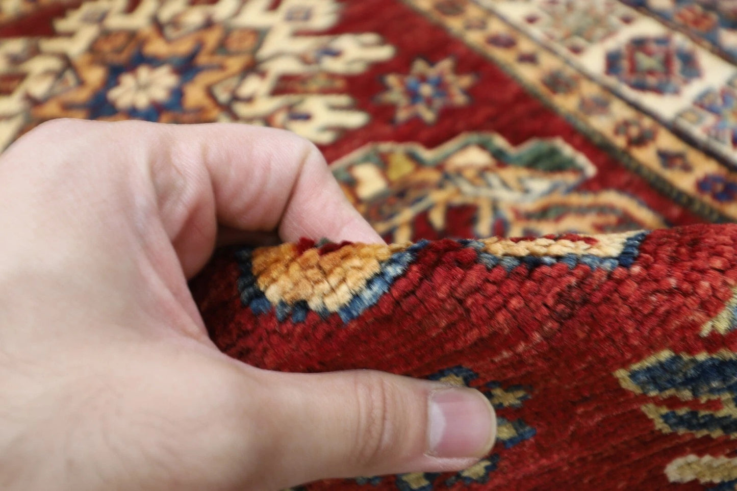 77 x 263 cm | Kazak Afghan Tribal Hand Knotted Wool Runner