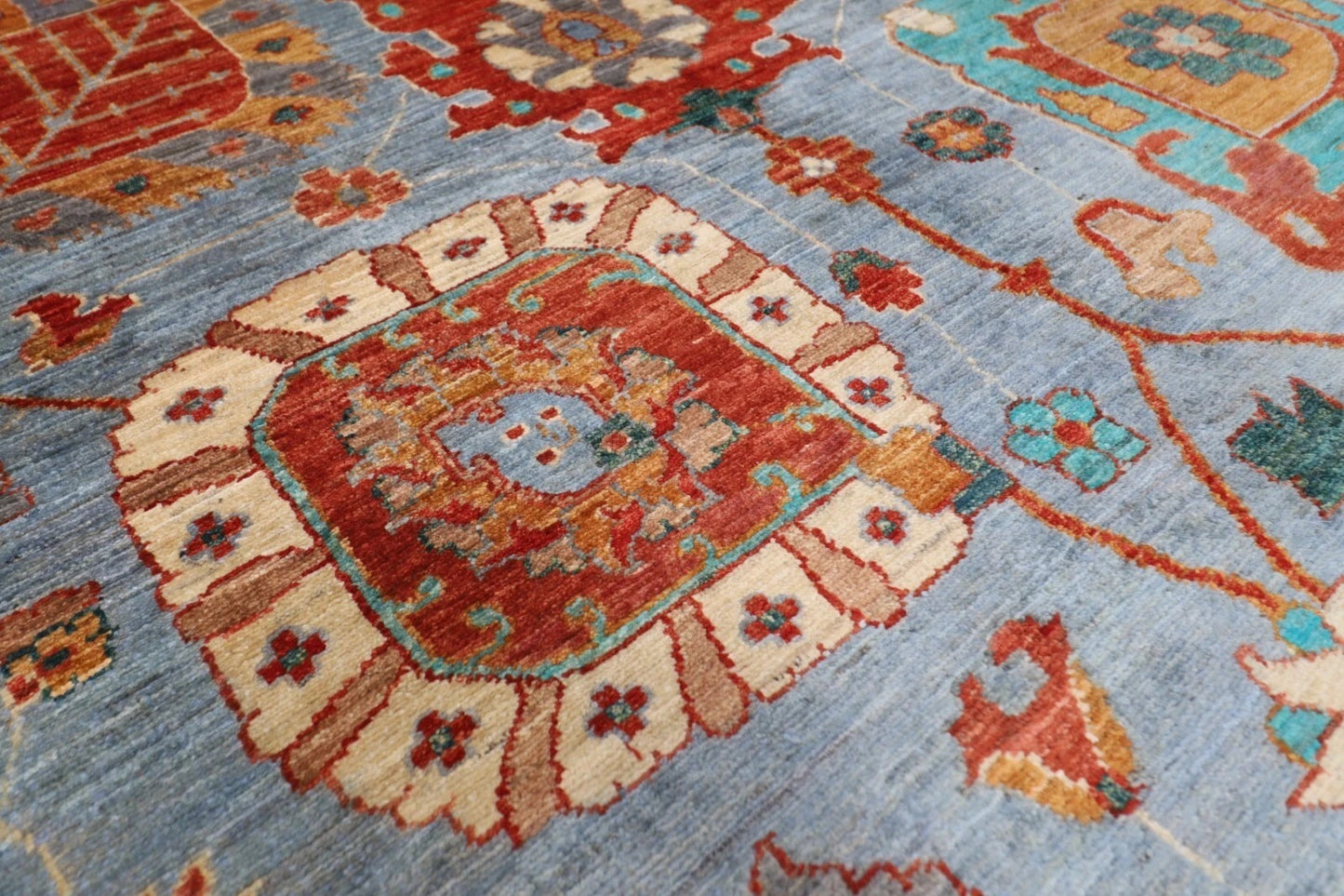 183 x 269 cm | Bidjar Gray Afghan Tribal Hand Knotted Veg Dye Wool carpet