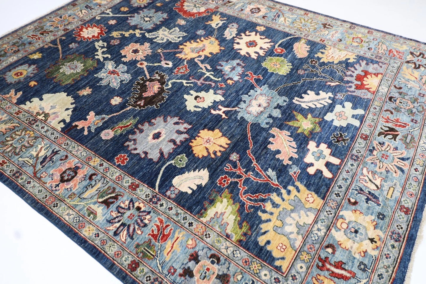253 x 312 cm | Oushak Afghan Tribal Hand Knotted Carpet