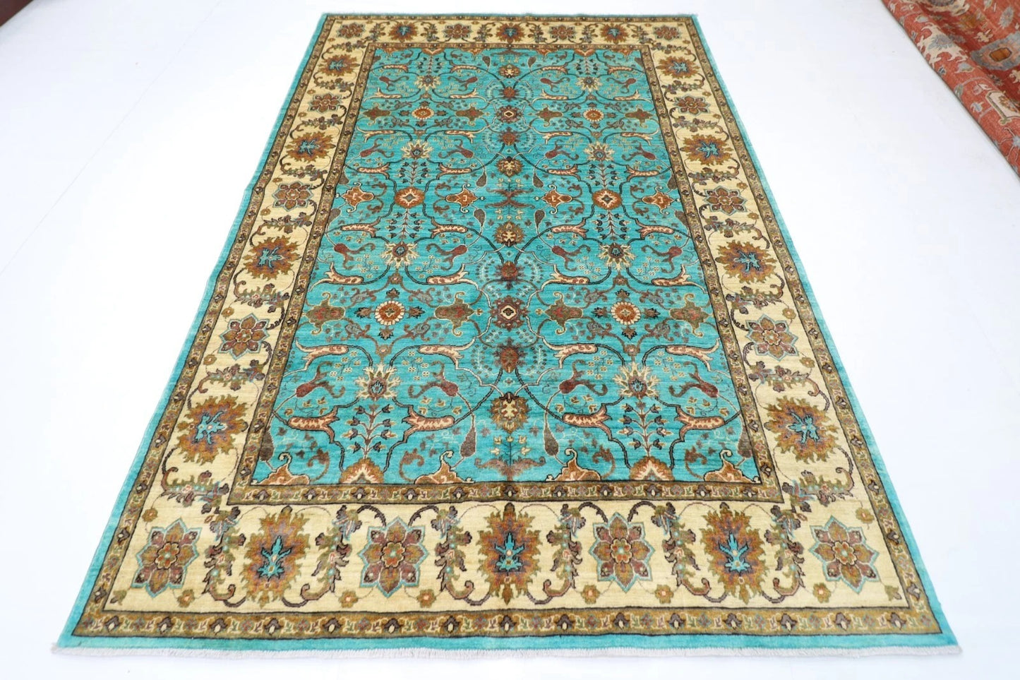 205 x 297 cm | Bidjar Turquoise Afghan Tribal Hand Knotted Carpet