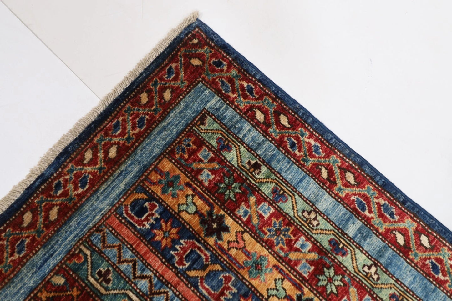 124 x 179 cm | Afghan Tribal Hand Knotted Veg Dye Wool carpet